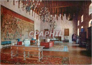 Modern Postcard Portugal Guimaraes Palace of the Dukes Noble Hall