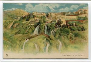 Cascades in the Tivoli Rome Italy 1905c Tuck postcard