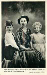UK, United Kingdom, Her Majesty the Queen Elizabeth, Lot of 4, RPPC