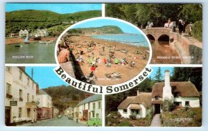 SOMERSET multiview ENGLAND UK Postcard