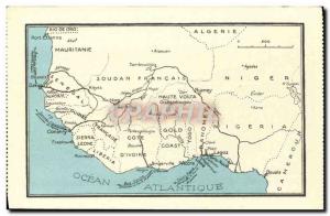 Postcard Old French West Africa Atlantic Ocean