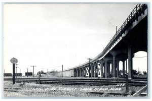 c1940's Lincoln HY Viaduct Grand Islands Nebraska NE RPPC Photo Vintage Postcard