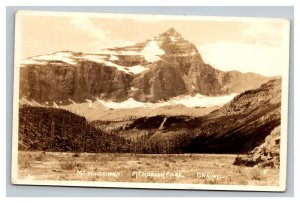 Vintage 1928 RPPC Postcard Mt. Whitehorn Mt Robson Park Canadian Railways