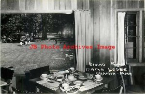 MN, Onamia, Minnesota, RPPC, Izatys Lodge, Dining Room Interior, Photo