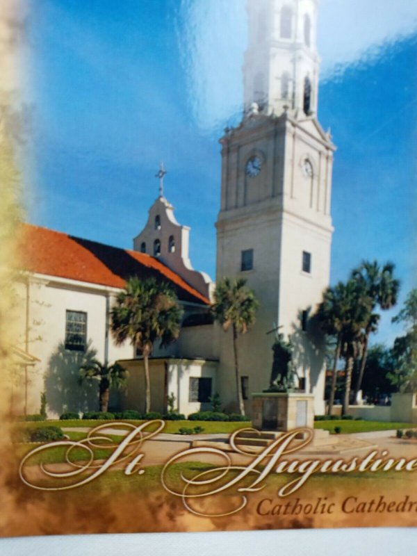 Vintage Postcard Roman Catholic Cathedral Church St. Augustine Florida