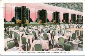 The Joseph Urban Room Congress Hotel Chicago Illinois Postcard Posted 1933