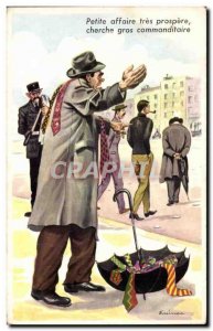 Humor - Illustration - Small very prosperous business - Old Postcard