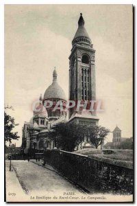 Postcard Old Paris The Basilica of Sacre Coeur Campanile