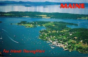 Maine Fox Island ThoroughfareAerial View