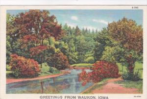 Iowa Greetings From Waukon Curteich