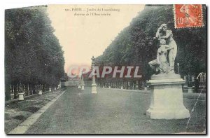 Old Postcard Paris Luxembourg Garden Avenue de l'Observatoire