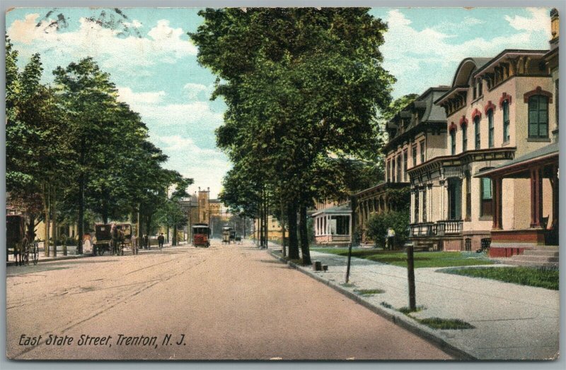 TRENTON NJ EAST STATE STREET ANTIQUE POSTCARD