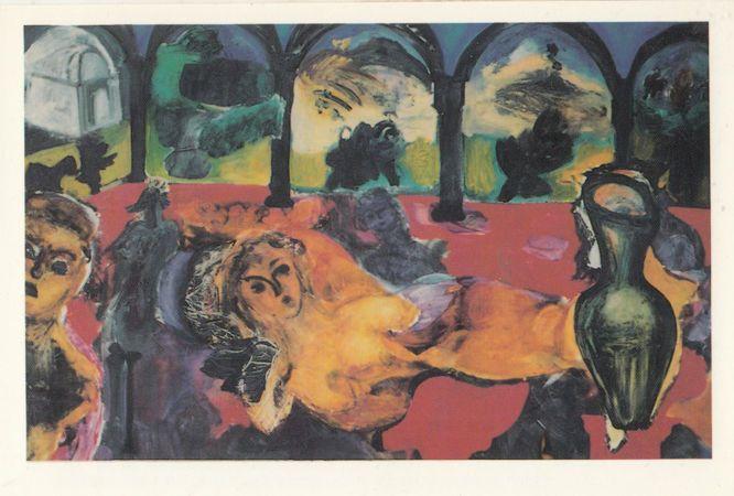 Lucy Ross Vanity 1988 Oil On Canvas Chiswick London Painting Postcard