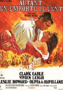 Gone With The Wind French Cinema Film Movie Poster Postcard