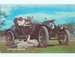 Unused 1970's postcard ANTIQUE 1912 BUICK ROADSTER CAR k9083