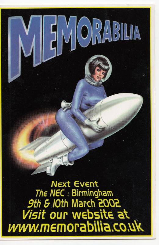 NEC Memorabilia Show, 2002 Advertising PPC, Unused, With Woman Riding Rocket 