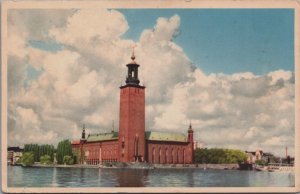 Sweden Stockholm Stadshuset Vintage Postcard C210