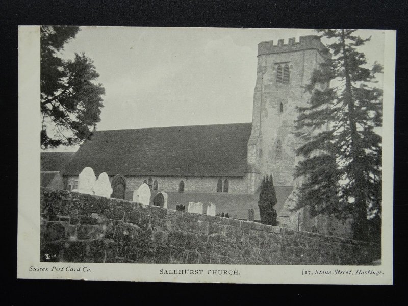 Sussex SALEHURST St Mary Church c1905 Postcard by The Sussex Post Card Co.