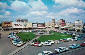 Postcard 1960s Texas Paris Downtown Plaza business BK Enterprises TX24-1250