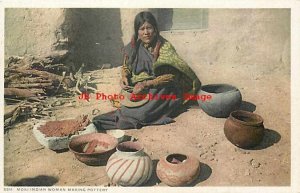 Native American Indian, Moki Woman Making Pottery, Detroit Publishing No 5511