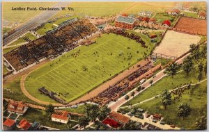 Charleston West Virginia, Laidley Field, University Stadium,  Vintage Postcard