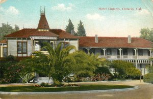 Vintage Postcard Hotel Ontario San Bernardino County CA M. Rieder 4987