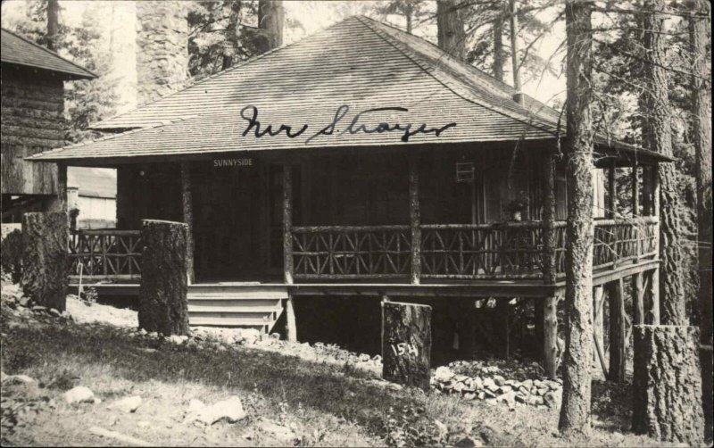 Cloudcorft New Mexico NM? Cottage Sunnyside c1910 Real Photo Postcard