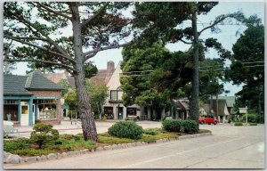 Carmel By The Sea California Ocean Avenue Visitor's Mecca Unique Shop Postcard