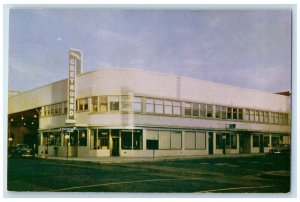 c1960 Greyhound Bus Depot Exterior Building Spokane Washington Vintage Postcard