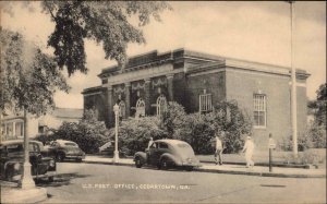 Cedartown Georgia GA Post Office Classic 1940s Cars Vintage Postcard