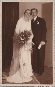 RPPC Lot (3 cards) 2 Studio Shots W/ Mother and Daughter & 1 Wedding Shot