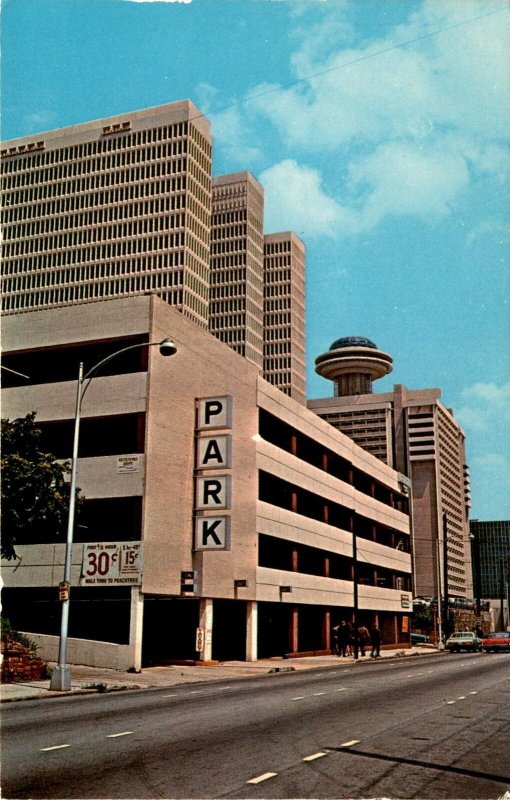 Peachtree Center, Atlanta, Georgia, Trust Co. of Georgia, Atlanta Gas Postcard