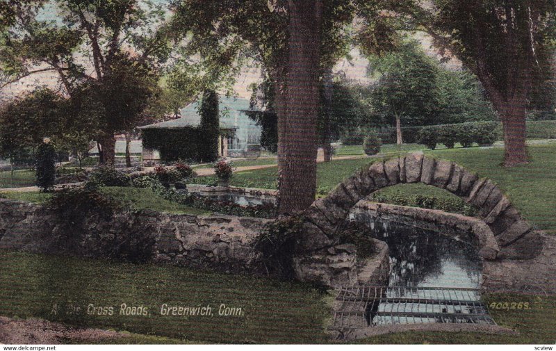 GREENWICH, Connecticut, PU-1908; At The Cross Roads