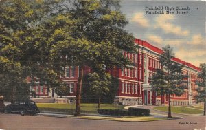 Plainfield New Jersey 1943 Postcard Plainfield High School