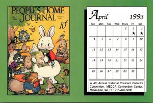 1993 Limited Edition Calender Card April Postcard Collector Magazine
