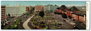 Tokyo Japan Postcard Tokyo Station Road Buildings c1910 Fold Out Panoramic