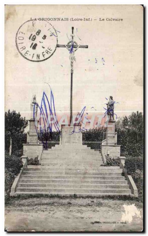 Postcard Old Grigonnais Loire Inf Calvary