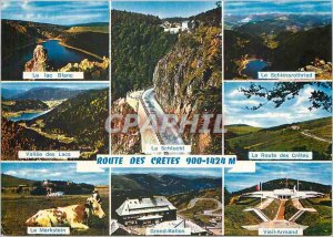 Modern Postcard Route Cretes White Lake Valley lakes Markstein Route Cretes S...