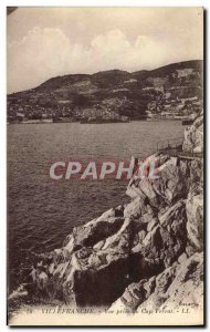 Old Postcard Villefranche View from Cap Ferrat