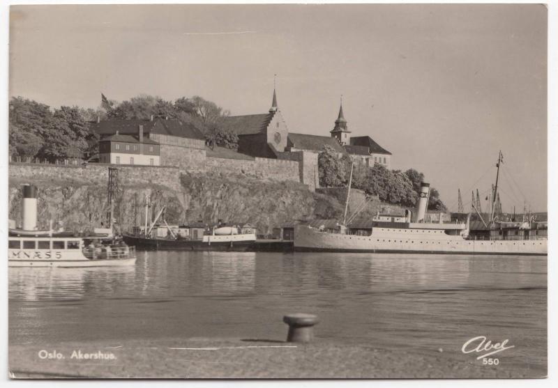 Norway; Oslo, Akershus RP PPC, 1953 PMK Note MS Galteshus (SP?) 