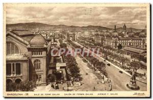 Old Postcard Barcelona Salo Fermin Galan Galan Avenuo F