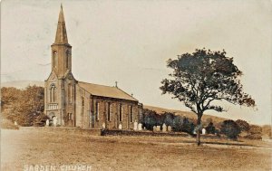 SABDEN CHURCH LANCASHIRE ENGLAND (ST NICHOLAS)~1909 REAL PHOTO POSTCARD