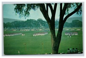 Vintage 1950's Postcard Cadet Formation Army USMA West Point New York