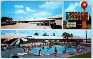 SANTEE, South Carolina  SC   Roadside CLARK'S MOTEL & Restaurant c1950s Postcard