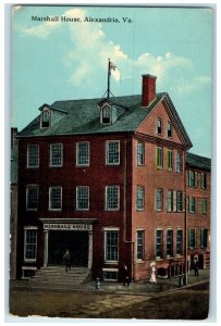 c1910 Marshall House Exterior Building Alexandria Virginia VA Vintage Postcard