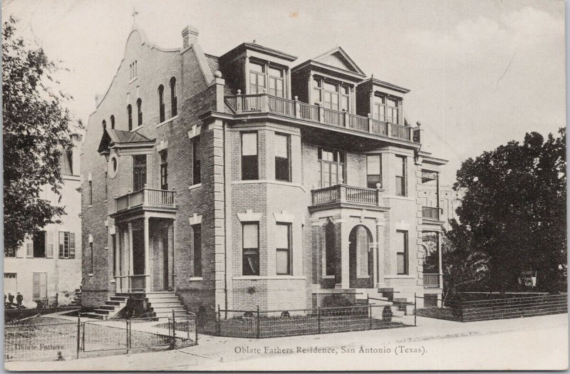 San Antonio TX Oblate Fathers Residence Unused Postcard G99