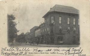 Vintage Postcard Business blocks on Main Street scene Clearfield PA