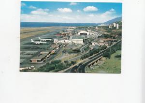 B77104  venezuela vista del aeropuerto i  airport aviation scan front/back image