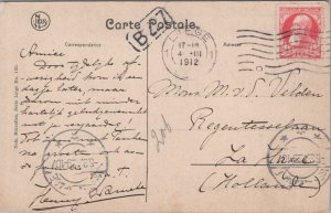 Belgium Liege Pont de Fràgnée Vintage Postcard C148