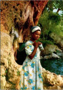 Young Girl at Spring Debre Zeit Ethiopia Africa Postcard